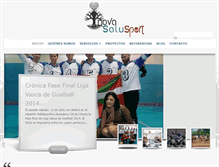 Tablet Screenshot of novasalusport.com